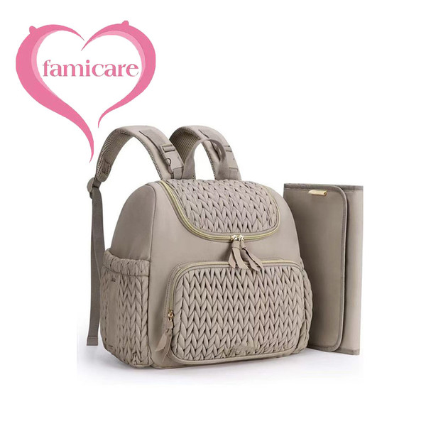 Cross-Border Diaper Bag Multifunctional Mother And Baby Out of Fashion Mom Bag Large Capacity Backp F640-3256808125516348