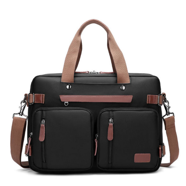 Color: Black, Size: 15.6 inch - Men's Multifunctional Portable Briefcase Q119-CJNS110114403CX