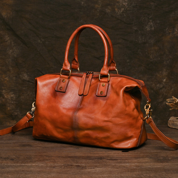 Zipper Handbag First Layer Cowhide Adjustable Shoulder Large Capacity Q119-CJNS2052286