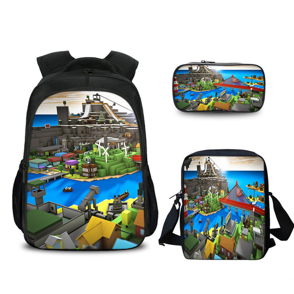 style: B, Size: 16inch - Cartoon Anime Schoolbag Combination Bag Primary And Secondary School Stude Q119-CJNS100492102BY