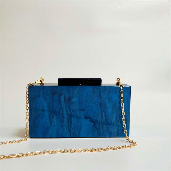 Pearlescent Small Square Bag Party Dress Clutch Bag Hard Box Bag Q119-CJNS1217342