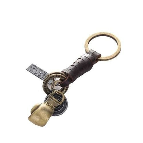 Punk Fashion Vintage Boxing Glove Pendant Leather Decorated Key Chain/ Accessories A392-fakc0200