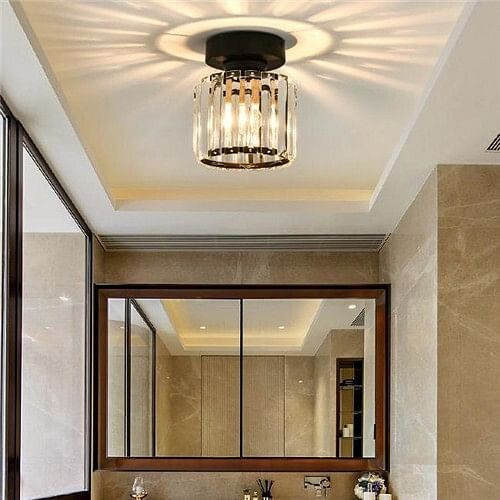 Nordic Modern Style Home Light Wholesale Small Ceiling Light - Black Round A392-flig0050