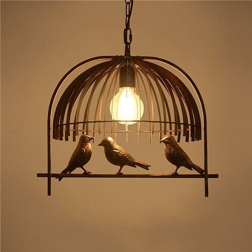 U.S. Style Vintage Unique Birdcage Design Home Light Wholesale Restaurant Lamp A392-flig0082