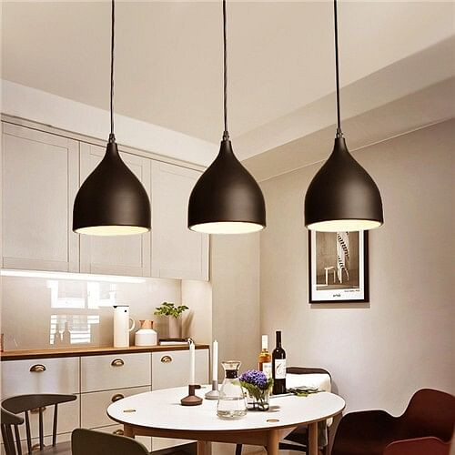 3 Heads Nordic Style Home Light Wholesale Black Dining Room Pendant Lamp A392-flig0088