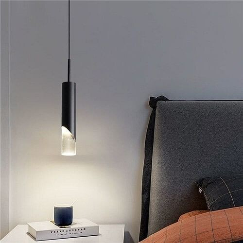 Nordic Minimalist Style Home Light Wholesale Black Strip-type Bed Room Pendant Lamp A392-flig0089