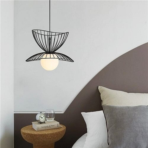 Nordic Style Home Light Wholesale Unique Dress Shape Design Pendant Lamp - Black A392-flig0092