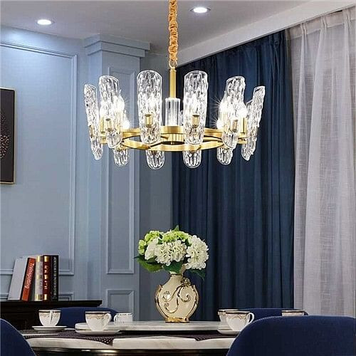 French Modern Style Home Light Luxury Glass Crystal Chandelier A392-flig0122