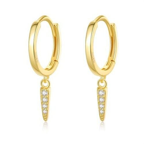 Korean Fashion Gold Plated Mini Ear Clips Wholesale 925 Sterling Silver Earrings A392-sear0348