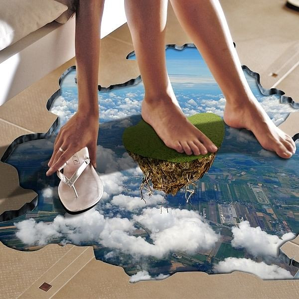 PAG Multi-pattern Creative 3D Large Removable Wall Sticker Home Floor Decoration C122-1078677