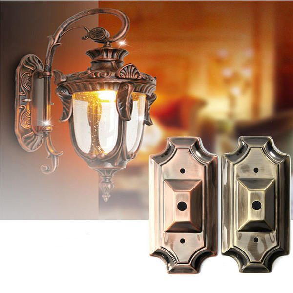 Retro Vintage Rectangle Style Sconce Wall Lamp Light Base Part Replacement Mount Fixture C122-1112739