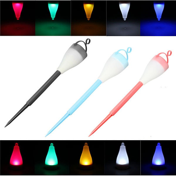 Colorful Solar Powered LED Night Light Landscape Garden Lamp for  Outdoor  Pathway  Decor C122-1240277