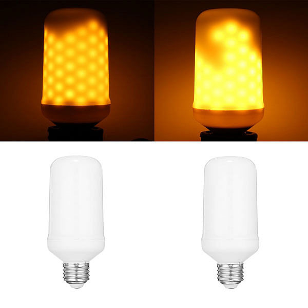 E27 7.5W SMD2835 96LEDs Yellow 1800-2000K General LightingThree Modes Flame Light Bulb AC90-265V C122-1247747