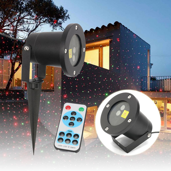 Christmas Star Projector Stage Light Waterproof R&G LED Remote Control Outdoor Landscape Lamp Chris C122-1345110