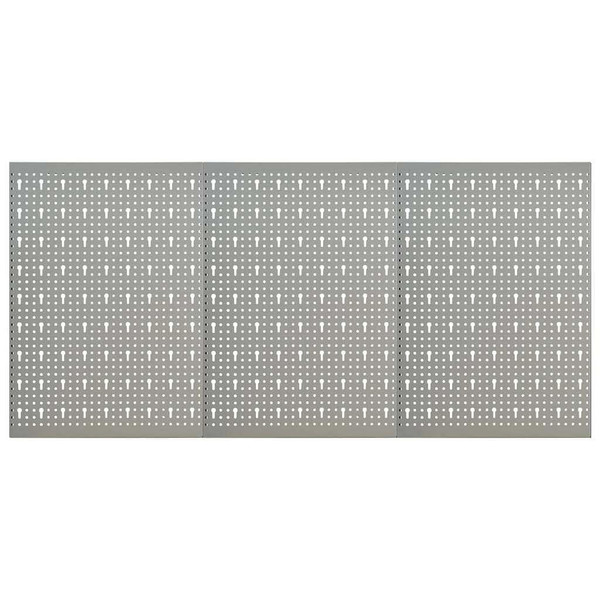 Wall-mounted Peg Boards 3 pcs 15.7"x22.8" Steel A949-145349