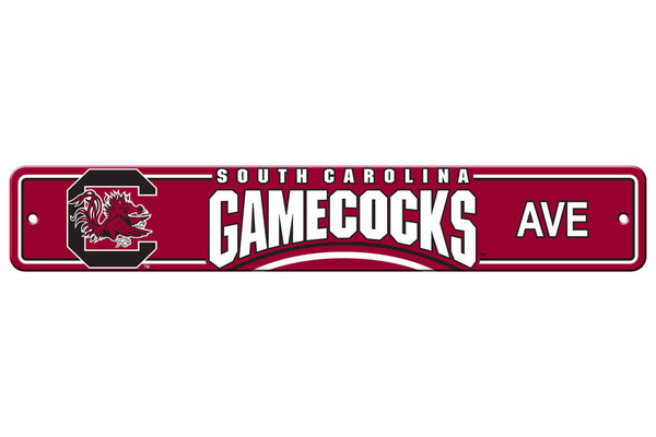 South Carolina Gamecocks Sign 4x24 Plastic Street Style CO Z157-2324552360