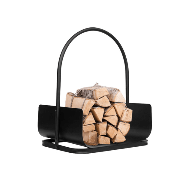 Portable Fireplace Log Holder, Black T575-S0671358862