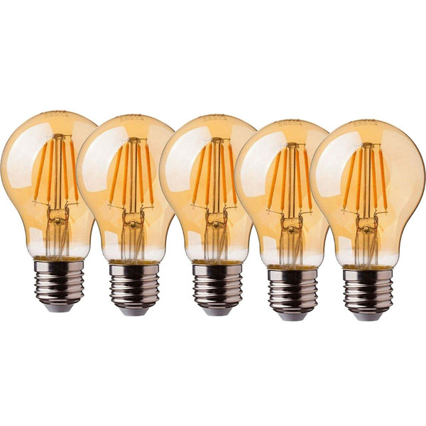 1/3/5/10 Pack Decorative Light Bulbs A60 E26 8W Vintage Edison LED Bulbs ~1138 T575-V0671387622