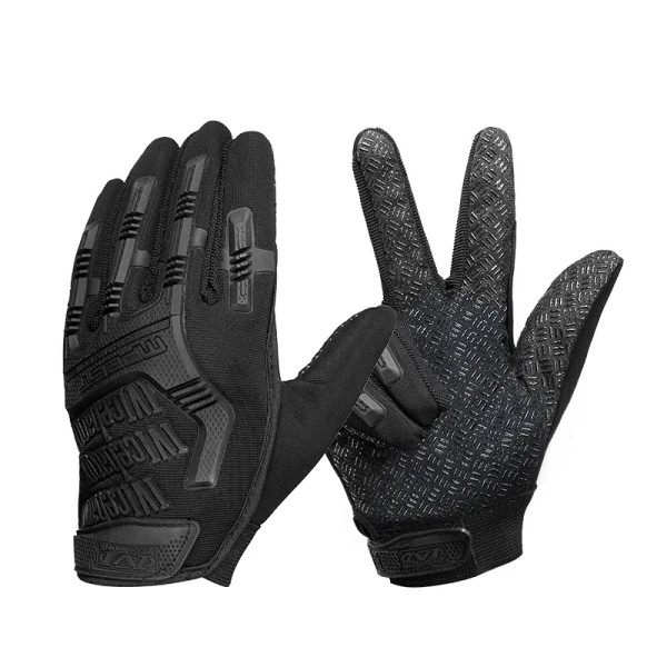 Color: green, Gloves Size: M - Men Tactical Gloves Full Finger Motos Racing Training Fighting Glove F640-12000039949150490