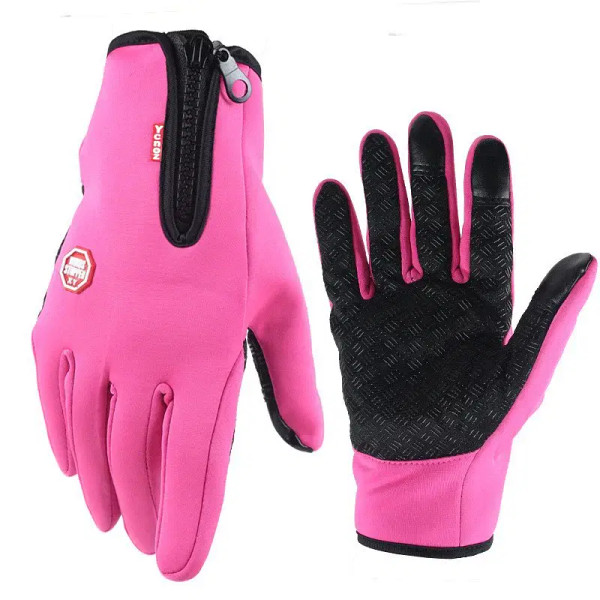Color: green, Gloves Size: M - Hot Winter Gloves For Men Women Touchscreen Warm Outdoor Cycling Dri F640-12000033220268618