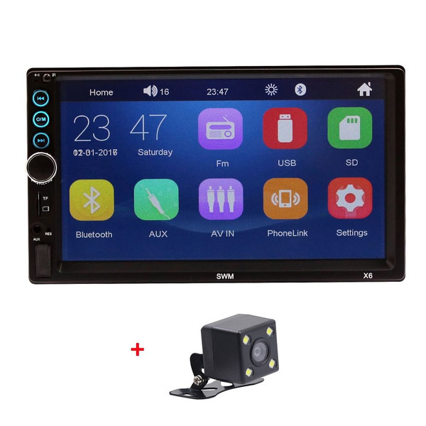 Car Radio 7-inch Hd Dual Din 12v Radio Bluetooth-compatible Hands-free Mobile Phone Interconnect Mp K484-PAU_0FGIJWF7