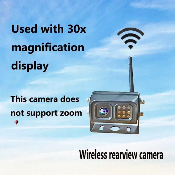 Color Name: black, Voltage: 24V - Crane wireless monitoring camera video zooming vehicle camera wir F640-12000031833297184