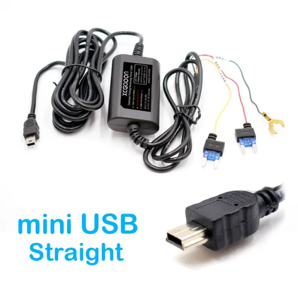 Color Name: Red - CarDash Cam Wire DVR Hardwire Cable Kit Video Recorder 12V-24V To 5V 2.5A Mini Mi F640-12000038280079962