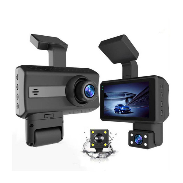 Dual Lens Car Dvr Dash Cam Video Recorder 3-inch HD Display Driving Recorder Camcorder K484-PAU_0FUK9T28