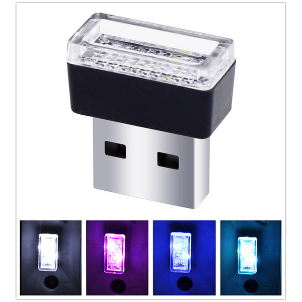USB LED Car Interior Atmosphere Light Feet Lamp Illumination Decoration Light  pink purple light K484-PHO_046U6122