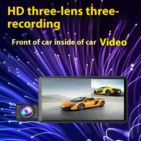 Three Lens Dashcam 4 Inches Front And Rear Q119-CJHS2007824