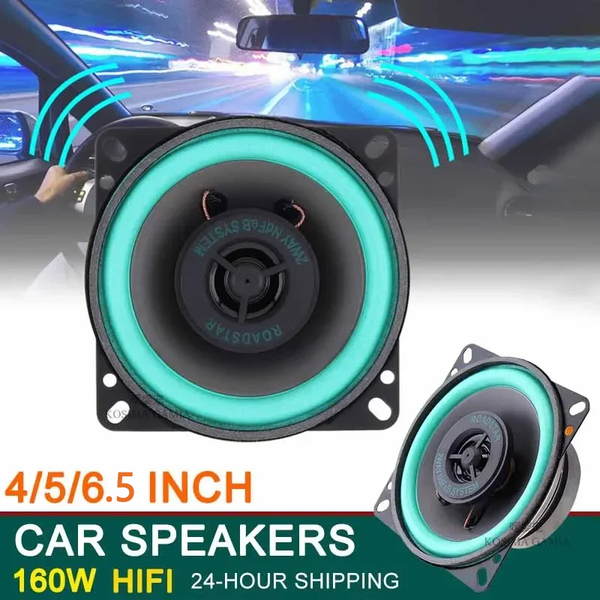 Size: 7" - 1pcs 4/5/6.5 Inch Car Speakers Two-Way Door Automotive Audio Music Coaxial Subwoofer Ful F640-12000037993844827