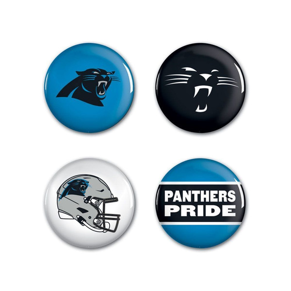Carolina Panthers Buttons 4 Pack Z157-3208588771