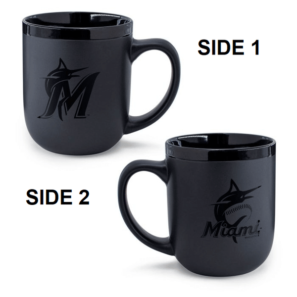 Miami Marlins Coffee Mug 17oz Matte Black Z157-9416656988