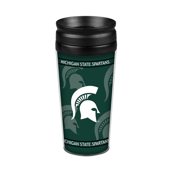 Michigan State Spartans Travel Mug 14oz Full Wrap Style Z157-4736108910