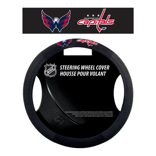 Washington Capitals Steering Wheel Cover Mesh Style CO Z157-2324588507