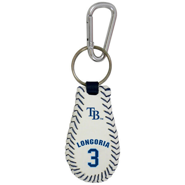 Tampa Bay Rays Keychain Classic Baseball Evan Longoria CO Z157-4421401259