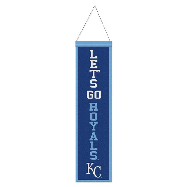 Kansas City Royals Banner Wool 8x32 Heritage Slogan Design - Special Order Z157-9416647735