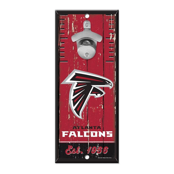 Atlanta Falcons Sign Wood 5x11 Bottle Opener Z157-3208559194