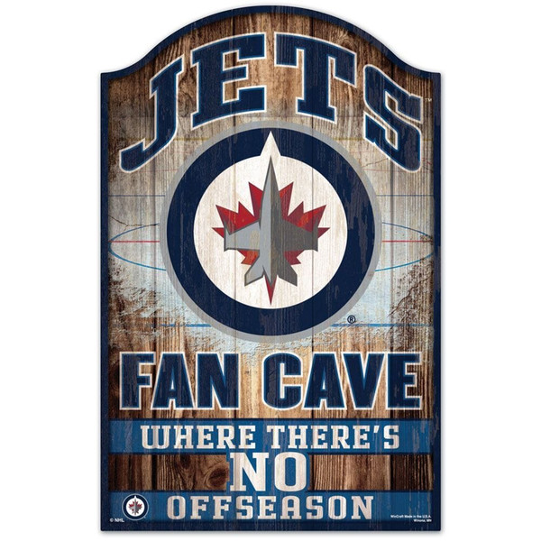 Winnipeg Jets Sign 11x17 Wood Fan Cave Design - Special Order Z157-3208535915
