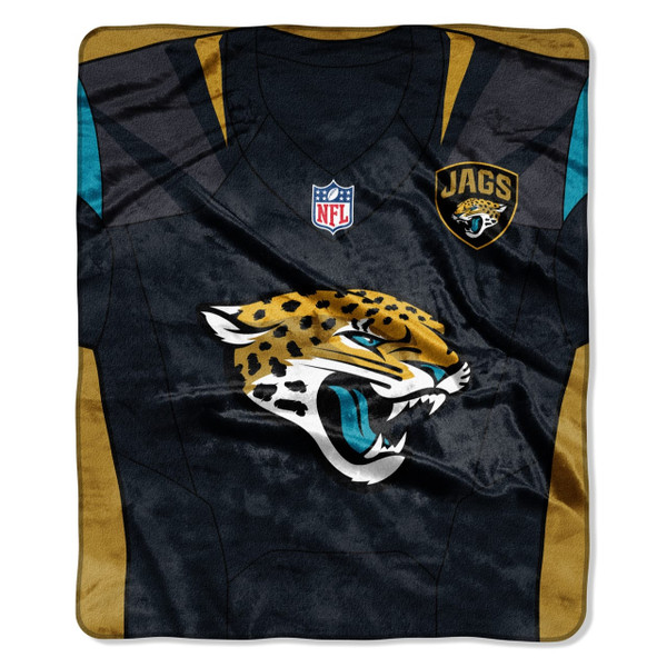 Jacksonville Jaguars Blanket 50x60 Raschel Jersey Design Z157-8791820733