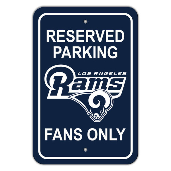 Los Angeles Rams Sign 12x18 Plastic Reserved Parking Style Alternate CO Z157-2324590250