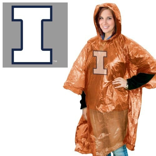 Illinois Fighting Illini Rain Poncho Special Order Z157-9960626089