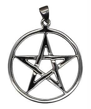 1 1/8" Pentagram sterling H558-JMS022XL