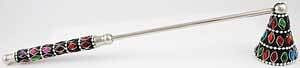 Multi-Color Jeweled candle snuffer H558-CS806