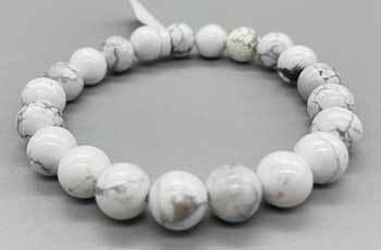 8mm Howlite bracelet H558-JB8HOW
