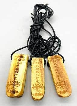 (set of 3) 2" Palo Santo Namaste H558-JPSN3