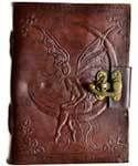 Fairy Moon leather blank book w/ latch H558-BBBL276