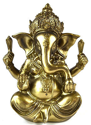 5 3/4" gold Ganesha H558-SG102