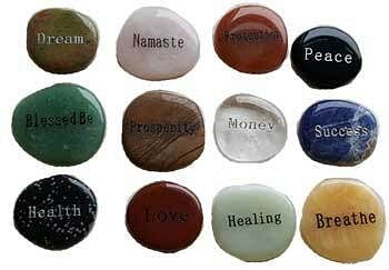 Inspirational Word worry stone (various words) H558-GWWOR