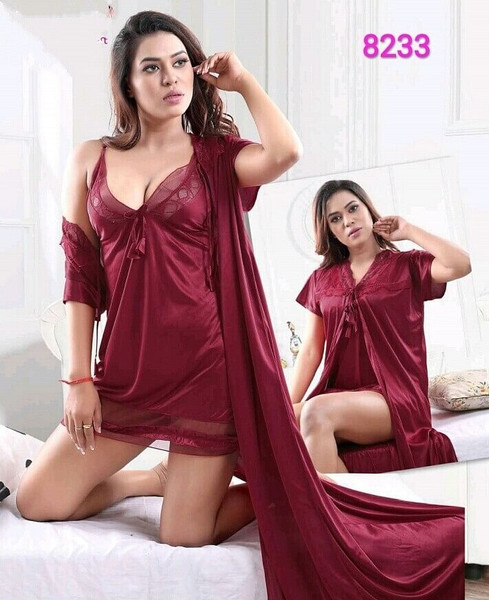 Double Piece Night Gown 8233 H848-STF8233